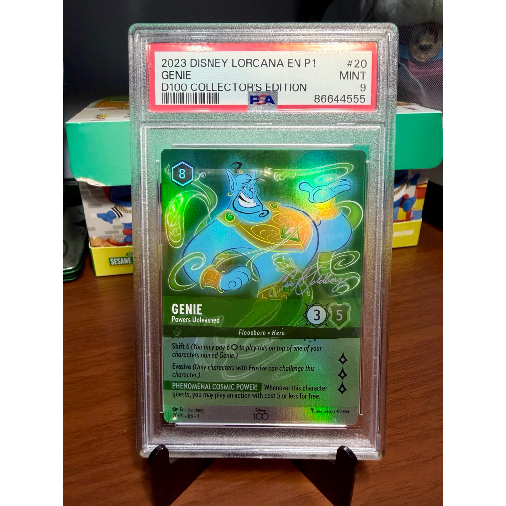 Disney Lorcana - Genie Powers Unleashed D100 Collector's Edition PSA 9 - 20/P1