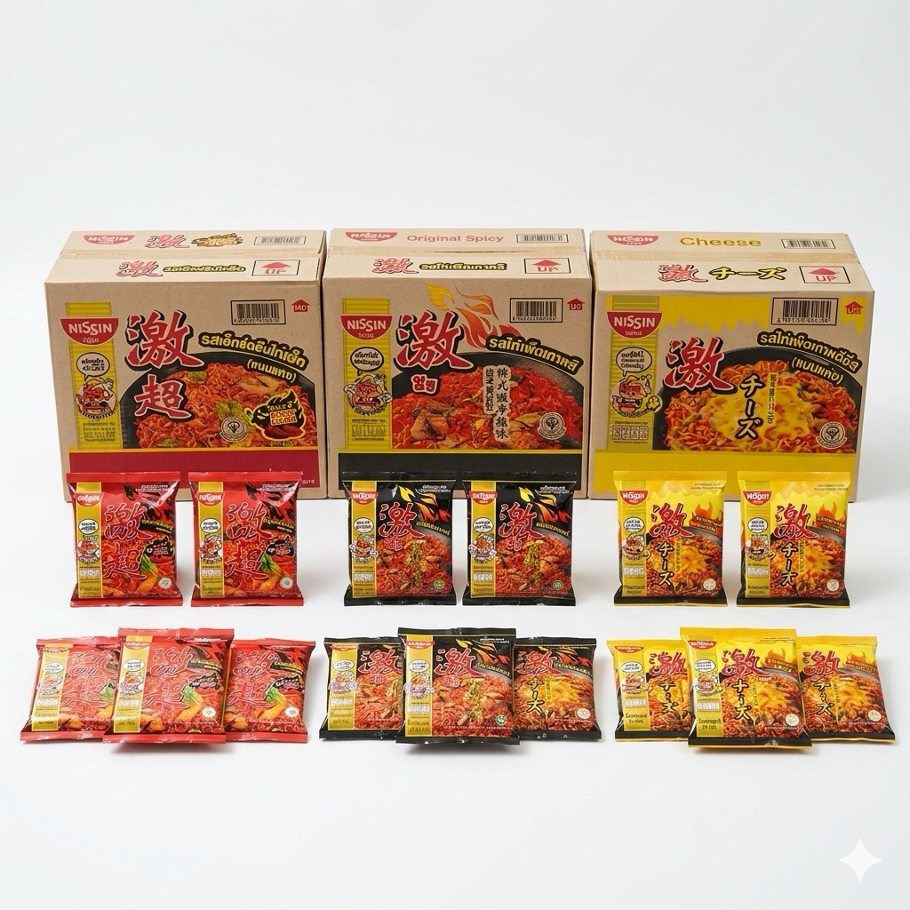 *ยกลัง*✅30ซอง✅NISSIN นิสชิน บะหมี่กึ่งสําเร็จรูป บะหมี่แห้งเกาหลี บะหมี่แบบแห้ง บะหมี่เผ็ดเกาหลีชีส 60กรัม