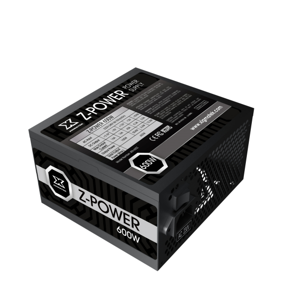 POWER SUPPLY ( อุปกรณ์จ่ายไฟ ) XIGMATEK Z-POWER BLACK 600W BLACK สินค้ามือ 1
