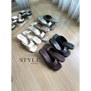 Style shoes รุ่น Sherlyn รองเท้าติดหรูหน้าสวมส้นแม็กซี่