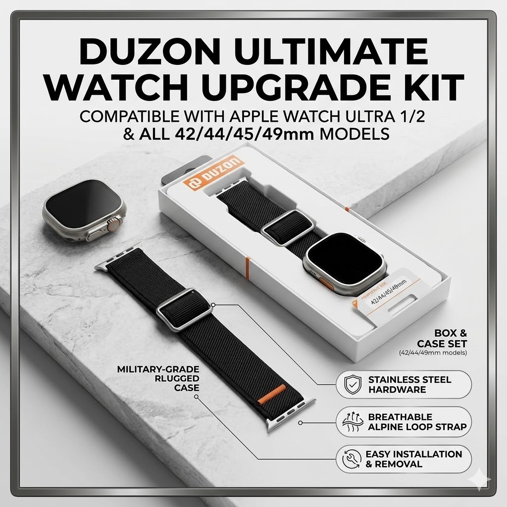 สายนาฬิกา DUZON SIZE 42 44 45 46 49 MM คุณภาพสูง ดีไซน์ทันสมัย ​​จัดส่งจากประเทศไทย DM02