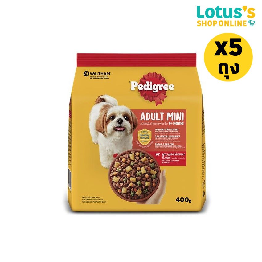 PEDIGREE طعام كلاب جاف 400 غ (5 أكياس) — صورة 4