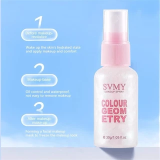 F221 SVMY สเปรย์ล็อคเมคอัพ สเปรย์หน้าฉ่ำวาว ล็อคเครื่องสำอาง ติดทนนาน ขนาดเล็ก พกพาง่าย 30 ml