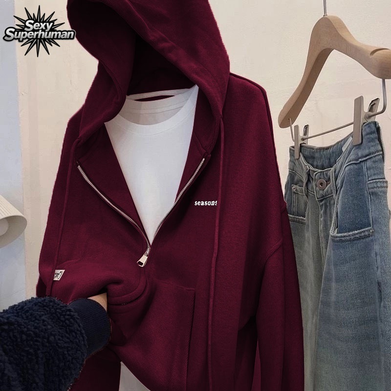 [โปร24ชม.] แจ็คเก็ตมีฮู้ด Unisex กันลม กันหนาวเบาๆ เนื้อผ้านุ่มใส่สบาย ถูกมาก รีบเลย