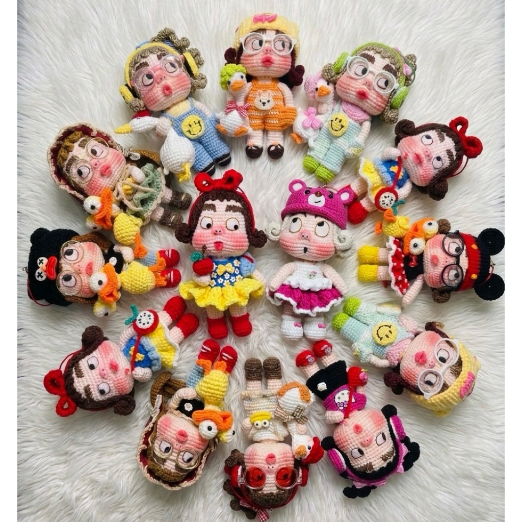 น้องหน้าบูด S=5-6“/M=6-7”(มีพร้อมส่งค่ะ) คอหันได้ แขนดัดได้ มีห่วงห้อย (มีกล่องเฉพาะตัวที่ใส่ได้)
