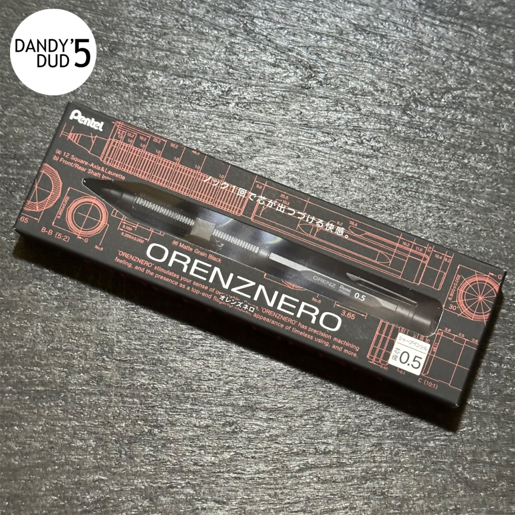 ดินสอกด Pentel Orenz Nero ขนาด 0.2 มม. / 0.3 มม. / 0.5 มม.