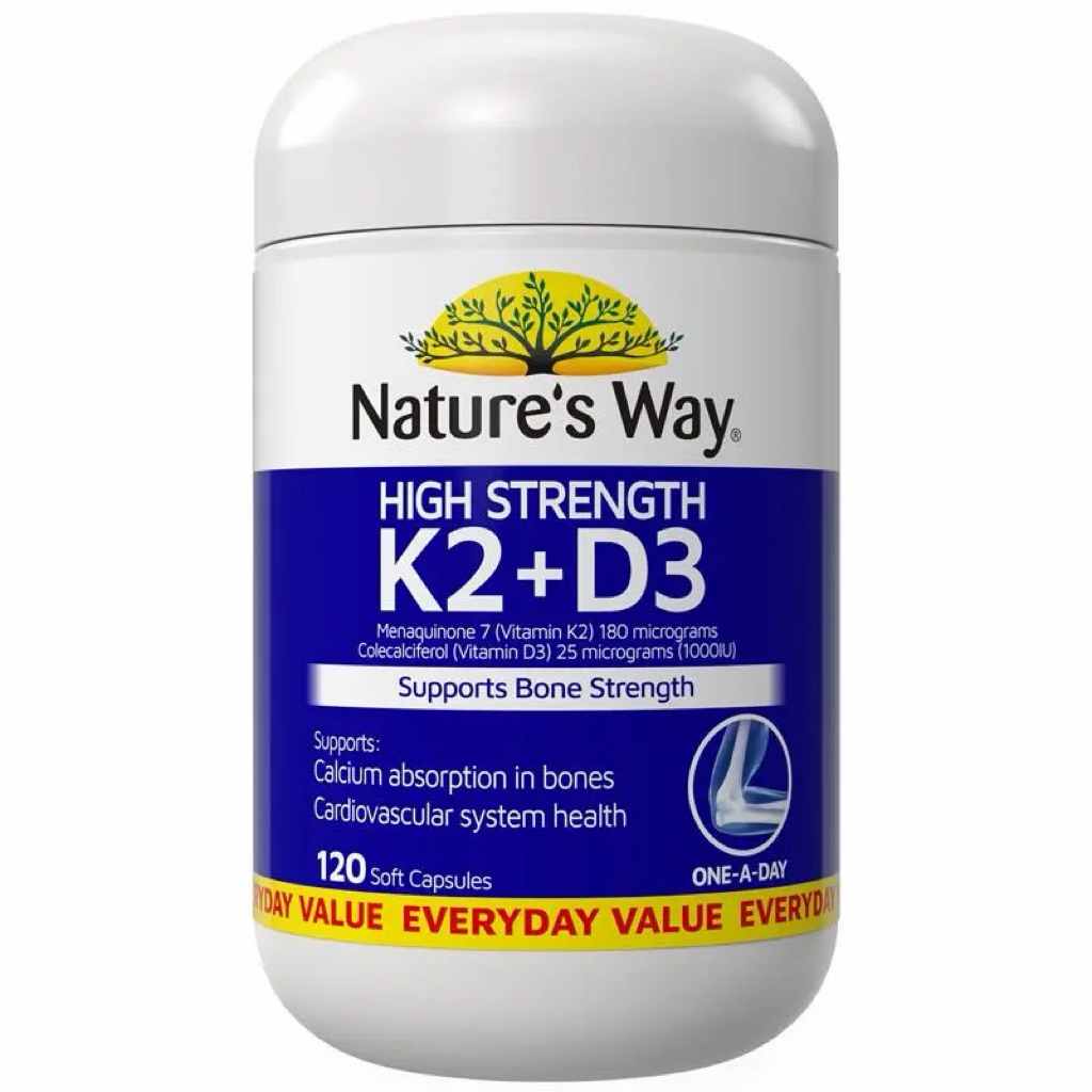 Nature's Way Vitamin K2 + D3 120 แคปซูล