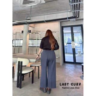 /LC/ กางเกงขายาวไร้ขอบ มีไซส์เอว32-50 ทรงกระบอก ตีเกร็ดหน้า ผ้าบาร์บี้ทิ้งตัว เก็บทรงสวย ใส่สบาย #สาวอวบอ้วน พลัสไซส์