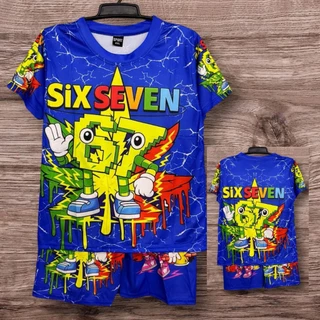 ชุดเด็ก ชุดเด็กพิมพ์ลายเสื้อ+กางเกง