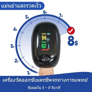 【รับประกัน 10 ปี】ที่วัดออกชิเจน ประหยัดพลังงาน ปิดเครื่องอัตโนมัติ ตรวจสุขภาพ ตรวจวัดชีพจรปลายนิ้ว ที่วัดออกซิเจนแบบพกพา
