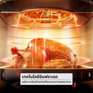 [สินค้าใหม่] TEFAL Easy Fry หม้อทอดไร้น้ำมันอินฟราเรด Tefal ระบบดิจิทัล ขนาด 6 ลิตร สีขาว รุ่น EY820AT0