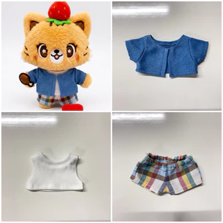 เสื้อตุ๊กตา บักโลโล่ ขนาด 13cm LOLO CUSTOM เสื้อคลุม เสื้อขาว กางเกงสก็อต (กดสั่งแยกชิ้นนะคะ)
