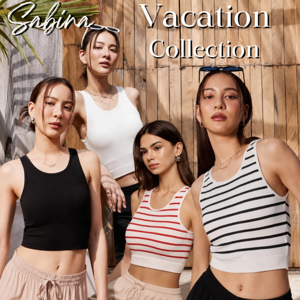 รหัส NOJ24015 NOJ24014 SABINA เสื้อกล้าม บราในตัว Wearever Bra Tops Loungewear MAC