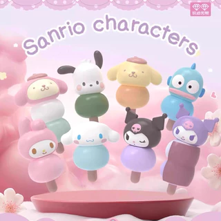 [ได้ 6 ตัว](ย199) โมเดล มินิบีน : Sanrio Family Series Candy Dumplings