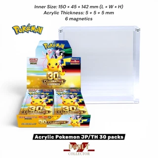 Acrylic Pokemon กล่องอะคริลิก (Pokemon Booster Box TH/JP - 30 packs)