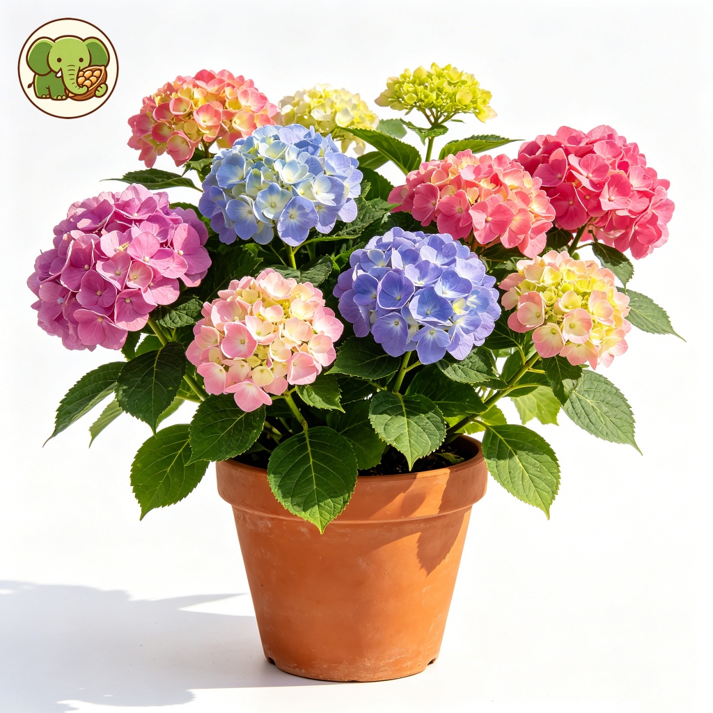 เมล็ดพันธุ์ ดอกไฮเดรนเยียคละสี 10 เมล็ด