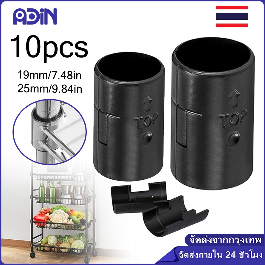 10คู่ คลิปล้อคชั้นวางของ คลิปล็อคขาชั้นตะแกรง 19mm/25mm พลาสติกล็อกชั้นวางของ คลิปล็อคพลาสติกชั้นวางของพลาสติกกันลื้น