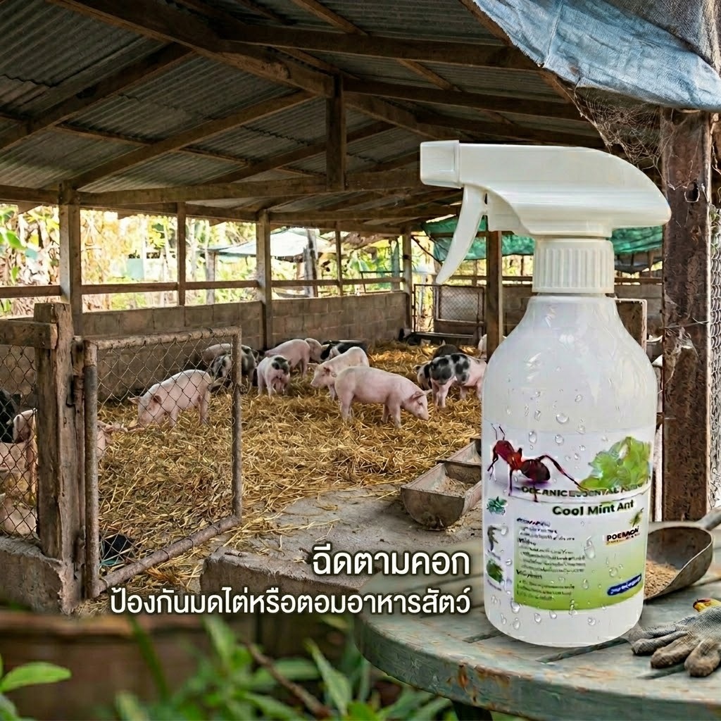 COOL MINT ANT สเปรย์สมุนไพรออแกนิคสูตรน้ำ ไล่มดทุกชนิด ปลอดภัยผู้ใช้และสัตว์เลี้ยง ใช้ได้กับทุกพื้นที่