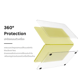QUUB SHELL - เคส MacBock Air 13 M2 M3 M4 M5 NEO บางเฉียบ 0.8 มม. ผิวด้านโปร่งแสง ไม่กินขอบ (Ultra Thin Hard Shell Case)