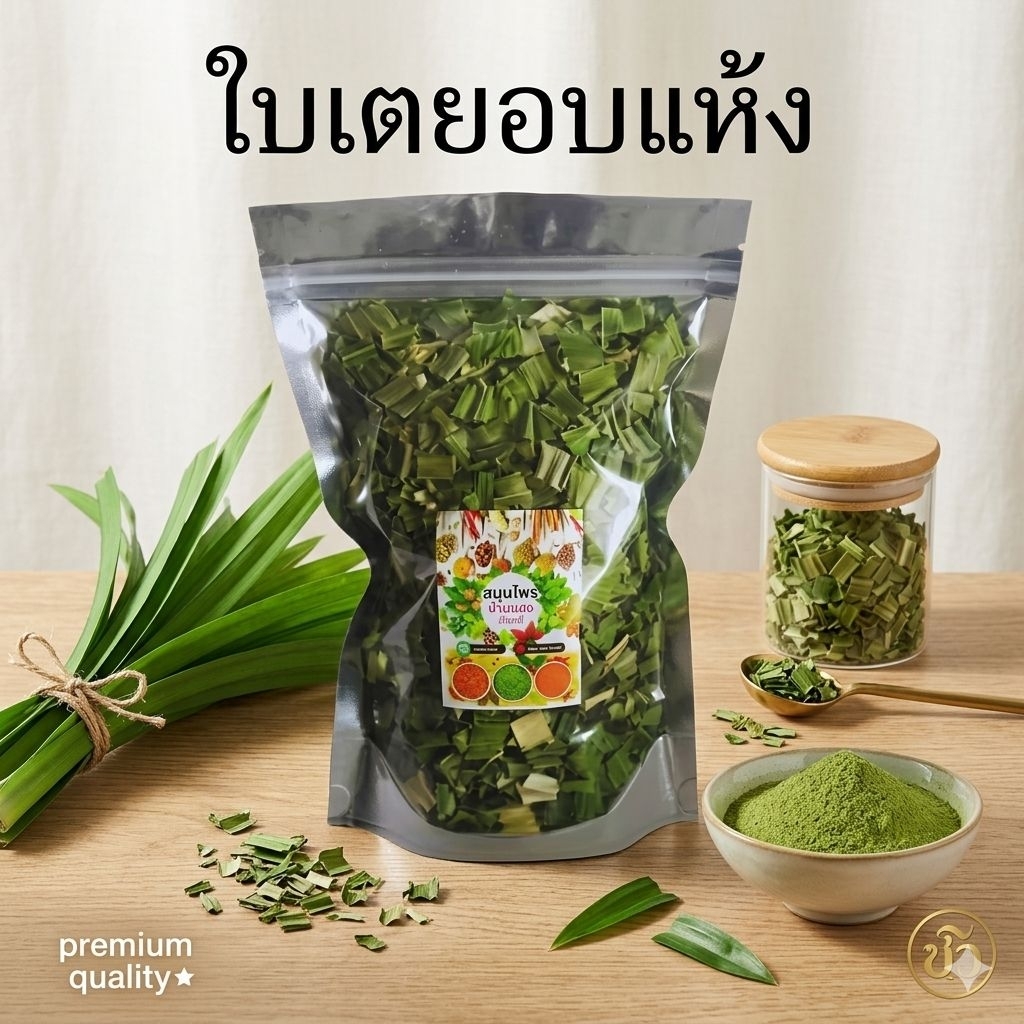 ใบเตยอบแห้ง.เกรดA #ขนาด40กรัม