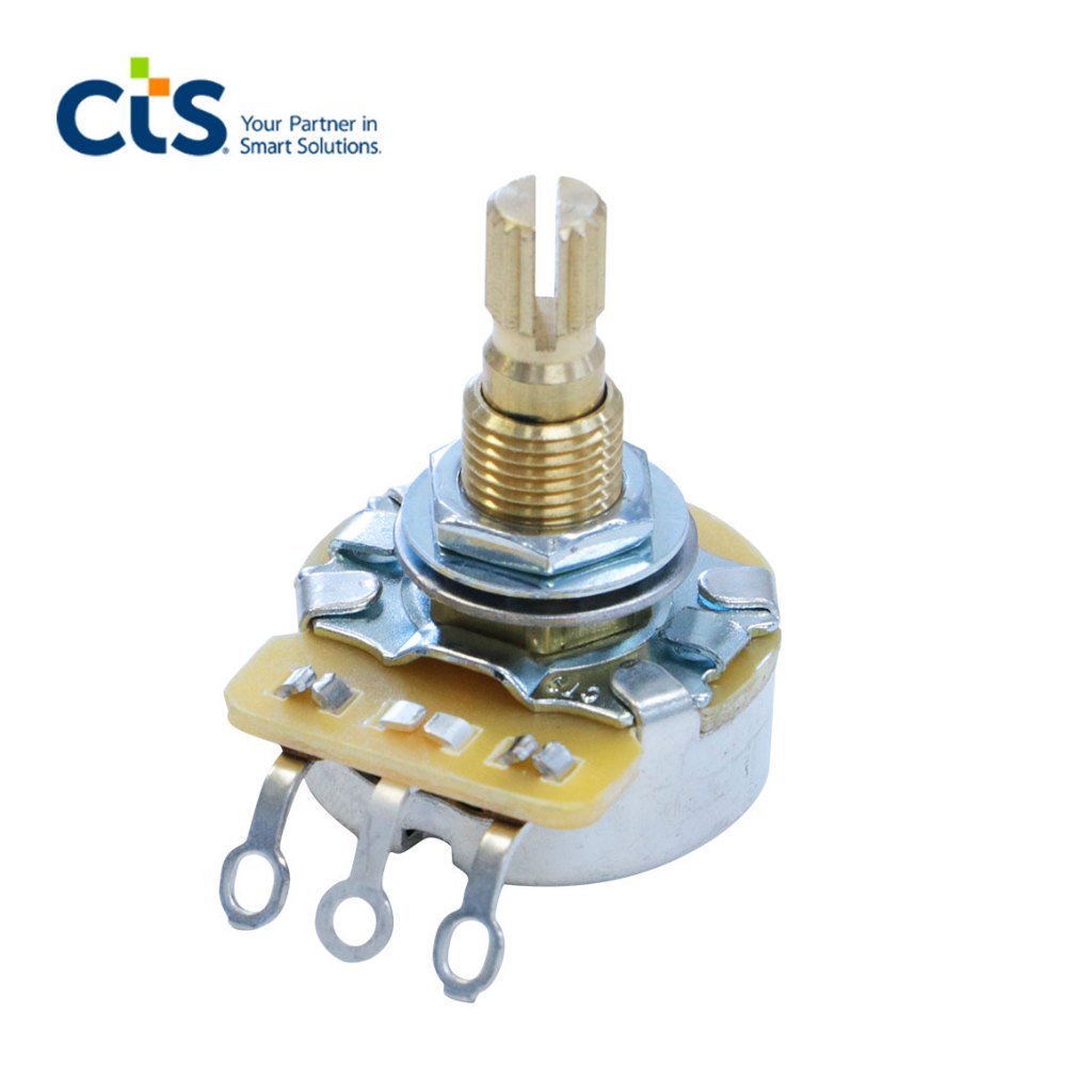 CTS - พอทวอลลุ่มแกน 8 mm Metric Pot A250K / B250K Regular Shaft