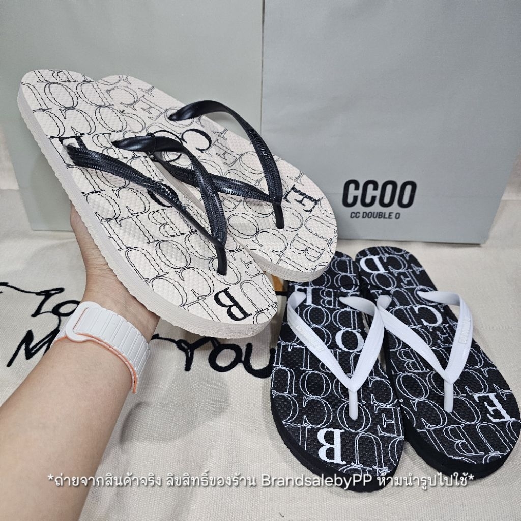 💥CC-OOแท้100%💥รองเท้าแตะCC Double O รองเท้าแตะหนีบผู้หญิง ไซส์ 36-40 อ่านรายละเอียดก่อนสั่ง
