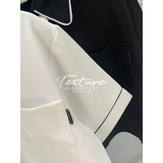 Rubberstore - Sammie top เสื้อเชิ้ตแขนสั้น แถมโบว์