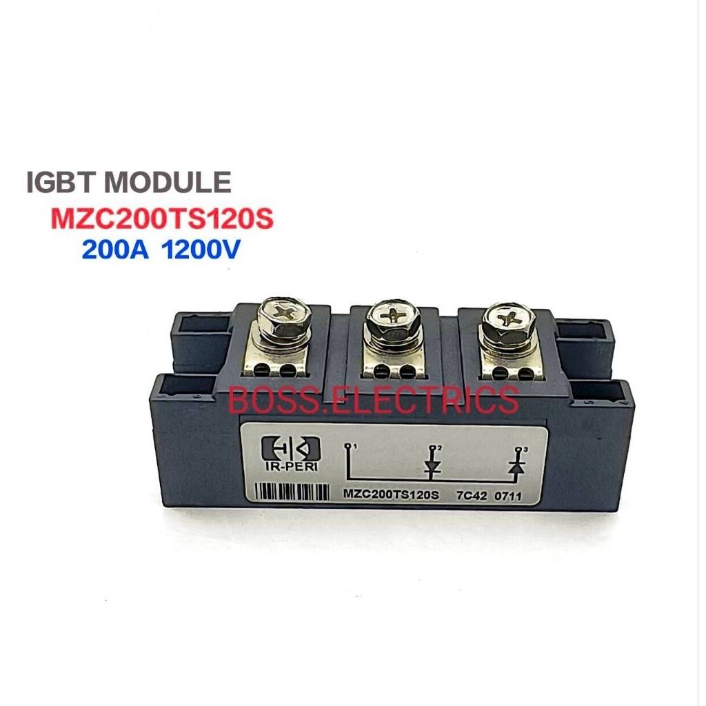 1ตัว MZC200TS120S MZC200  IGBT MODULE  200A 1200V  ไอจีบีทีโมดูล MZC200TS120