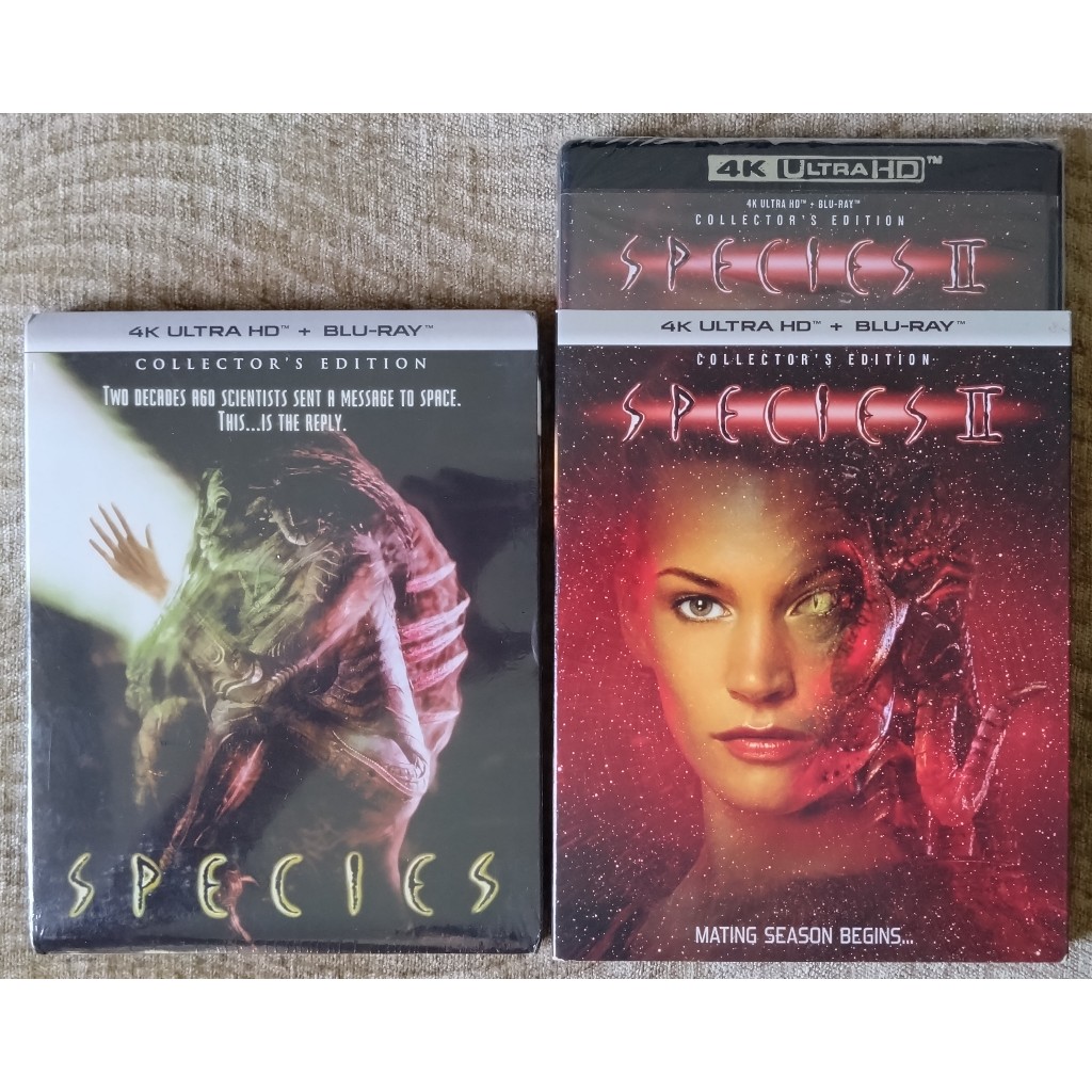 มือ1 Species (3-Disc) + Species 2 (2-Disc) 4K Blu-ray Set USA Release