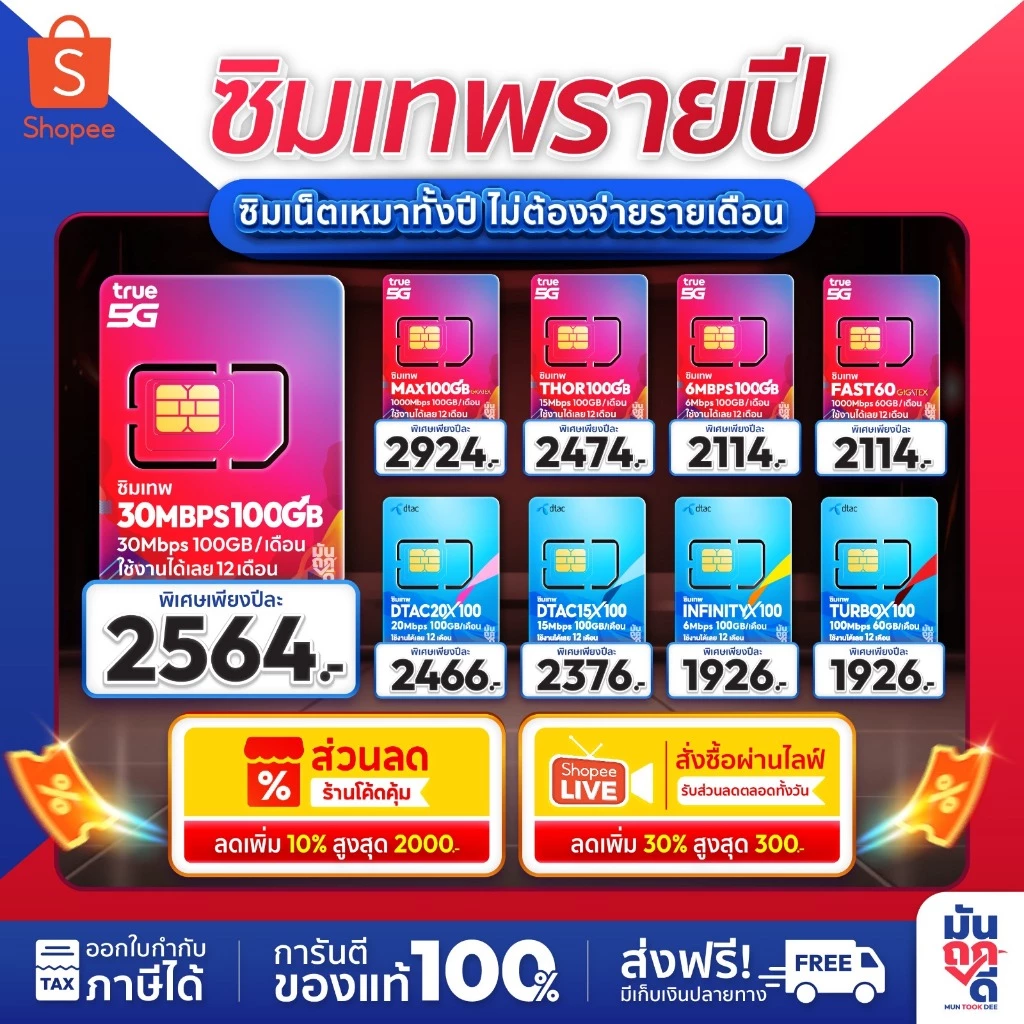 ✅ [ *ส่งฟรี ซิมรายปี* ] ซิมเทพ ซิมเน็ต ซิมทรู ดีแทค ซิมเน็ต ซิมเทพดีแทค ซิมเทพธอร์ Simรายปี ซิมใส่เราเตอร์ โทรฟรี thumbnail 8