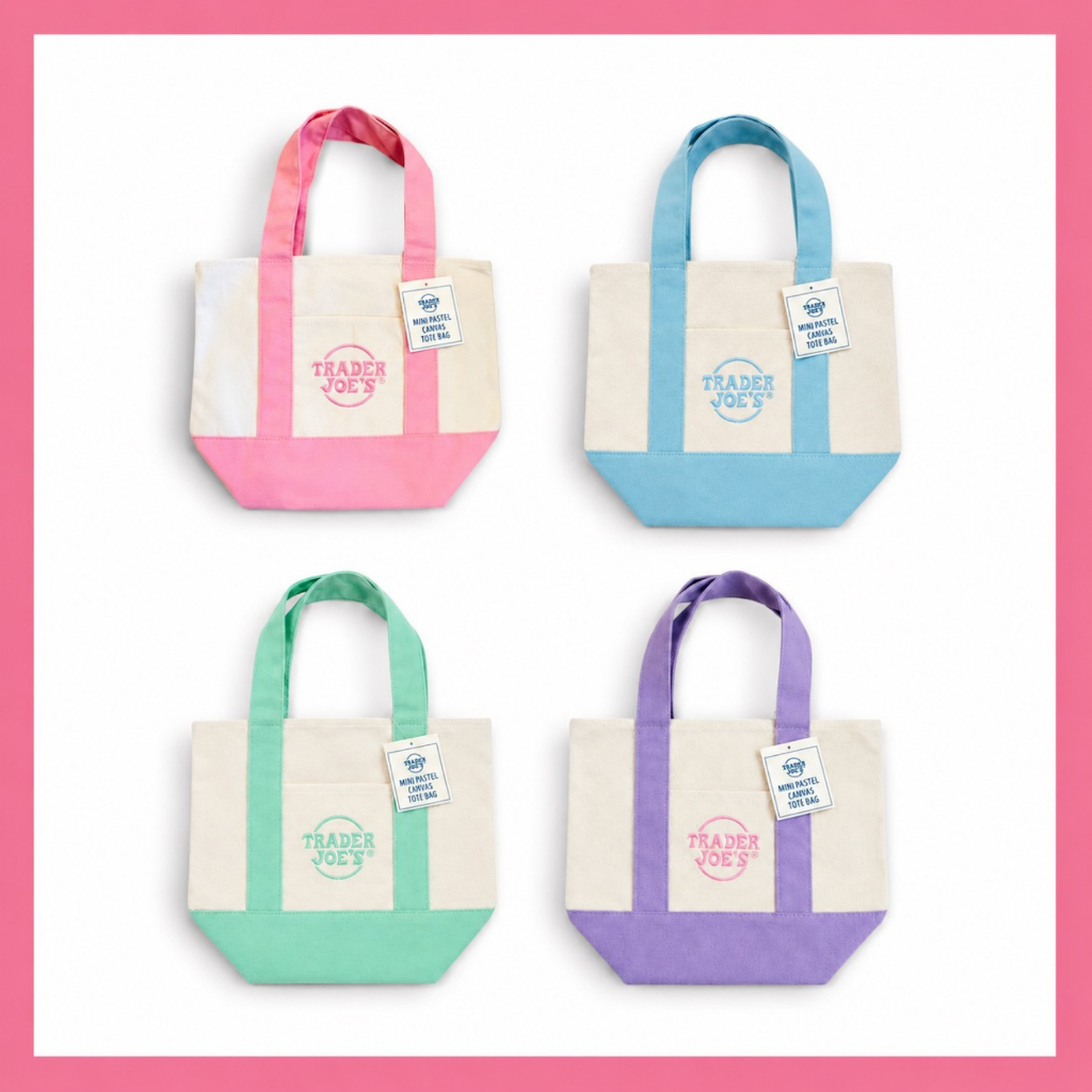 [พร้อมส่ง/แท้100%] USA กระเป๋าผ้า Trader Joe's Canvas Tote Bag รุ่นฮิตจากอเมริกา กระเป๋าผ้าแคนวาสมินิมอล