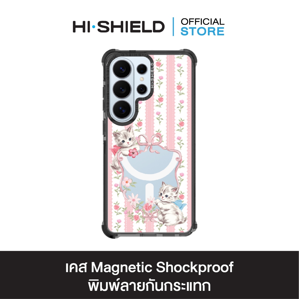 HI-SHIELD Magnetic Shockproof Case รุ่น Mofusand FS004 [SAMSUNG S24Ultra,S25Ultra,S26Ultra] - เคสแม่เหล็กกันกระแทก