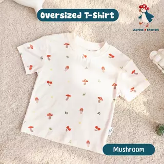 Charles x Snow Owl เสื้อ Oversized T-Shirt 0 - 6 ขวบ วัสดุจากผ้าใยไผ่พรีเมี่ยม