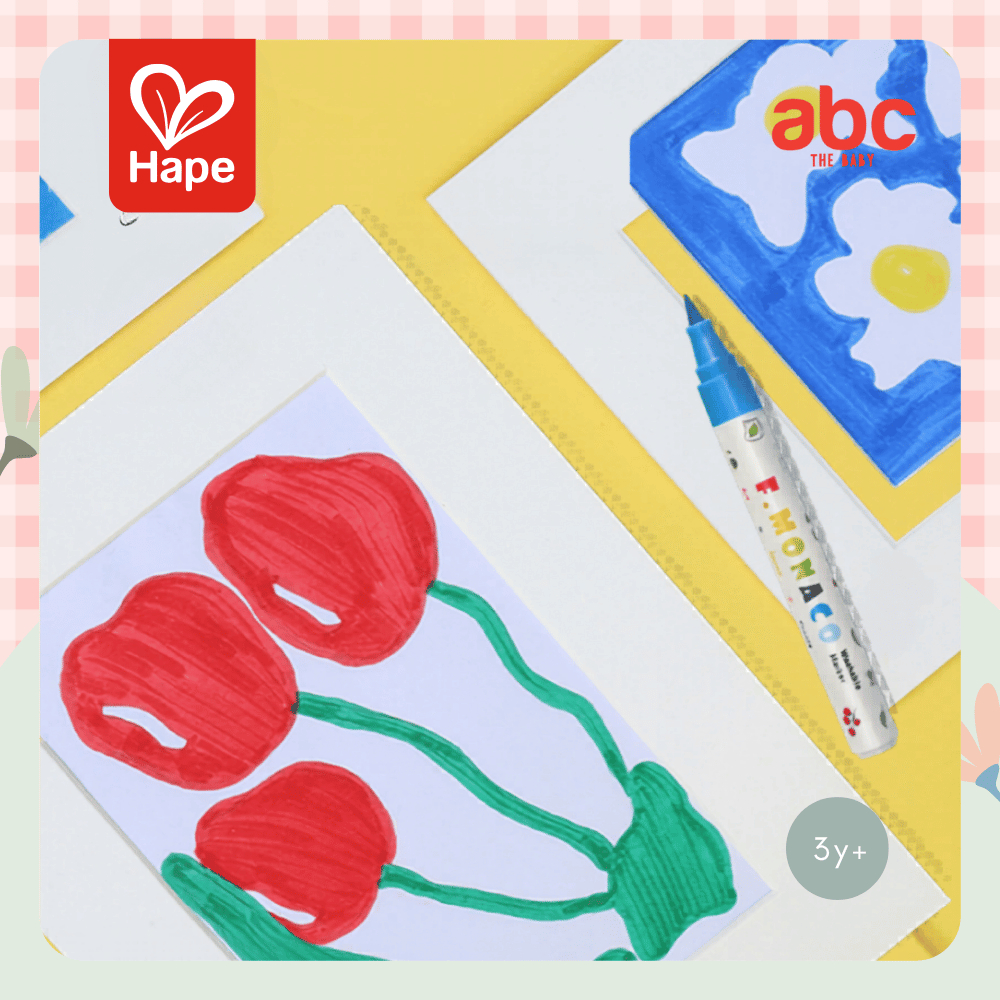 Hape - Washable Markers 12 Colors ปากกาสีล้างออกได้ 12 สี 3Y+ รูปที่ 2