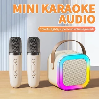 ลำโพงบลูทูธ K12 แบบไร้สาย ชุดไมโครโฟนพร้อมระบบคาราโอเกะสำหรับร้องเพลงในบ้านและกลางแจ้ง