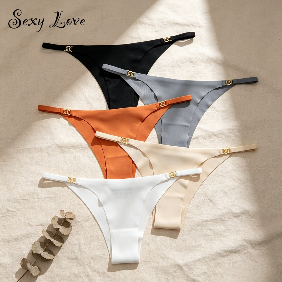 panty กางเกงใน เซ็กซี่ น่ารัก ไร้ขอบ สีพื้น ลายเสือดาว ระบายอากาศ ผ้านิ่ม ฟรีไซส์ ใส่สบาย หลายสี ส่งจากไทย