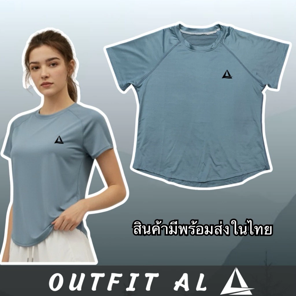 เสื้อคอกลมตัวสั้นของผู้หญิง T.shirts SG64