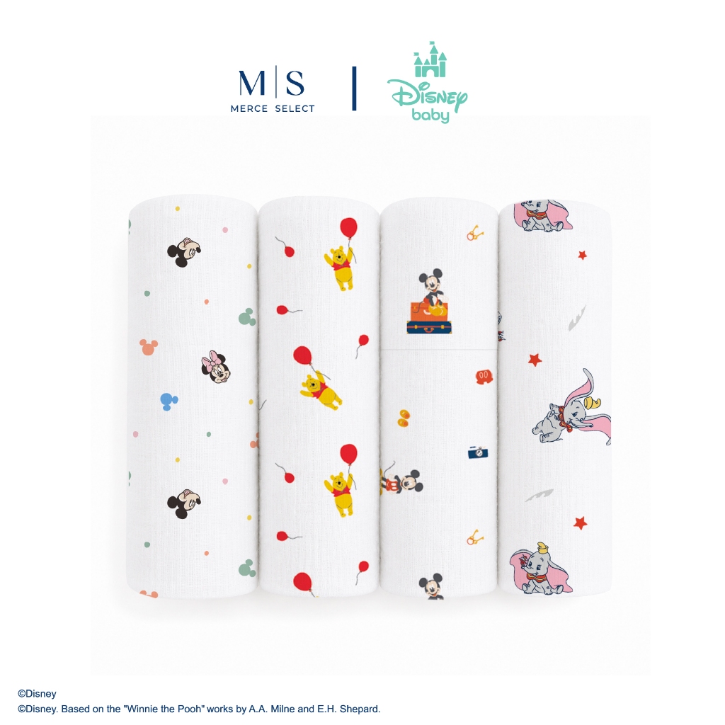 Grace Kids ผ้าอ้อมเด็ก ลาย Disney ซับน้ำดี แห้งไว ผ้านุ่ม ถนอมผิวลูกน้อย (สาลู/สำลี/เยื่อไผ่/มัสลิน)