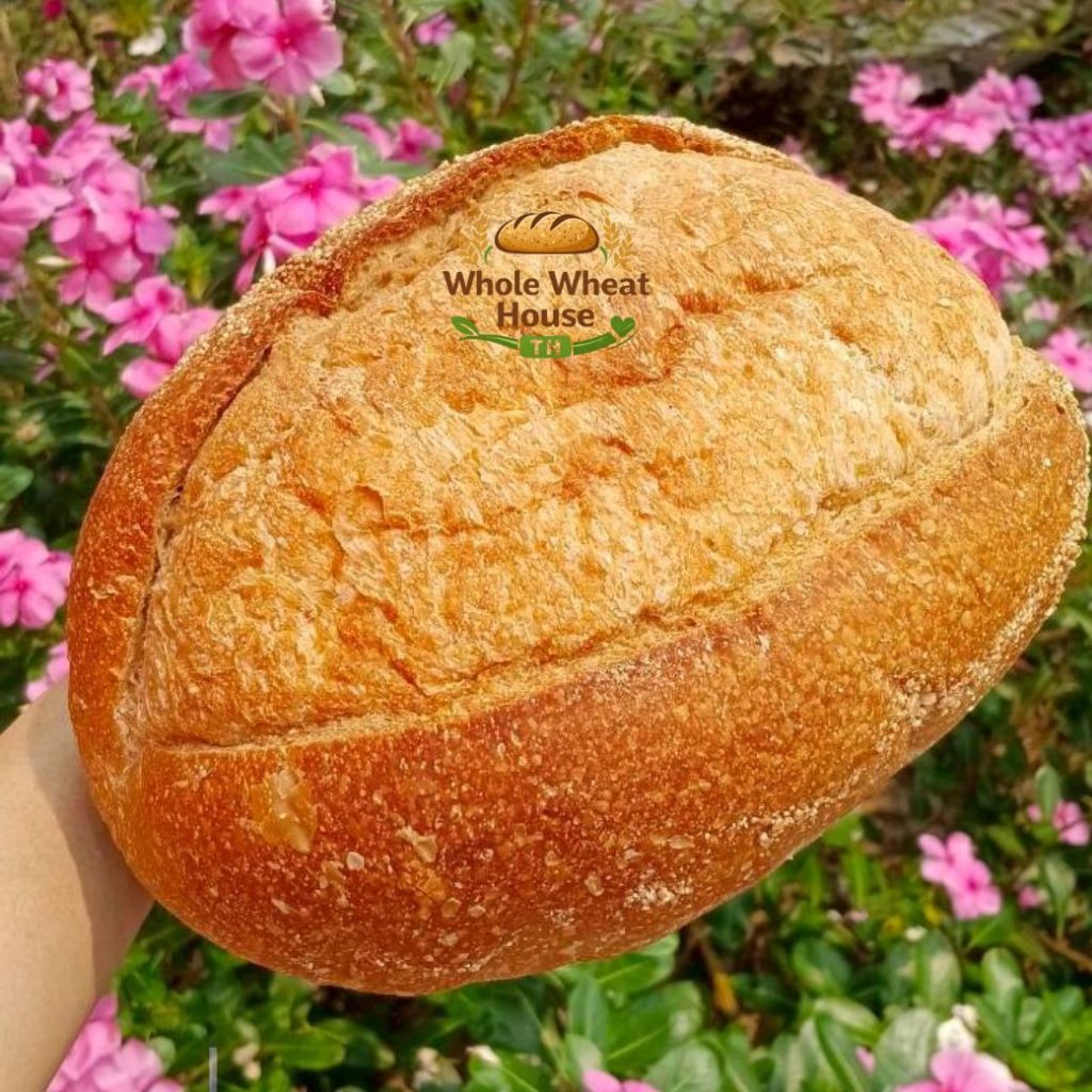 ขนมปังซาวโดว์ โฮลวีต 650g (Sourdough Wholewheat โฮลวีต 650g ) ร้านWhole Wheat House