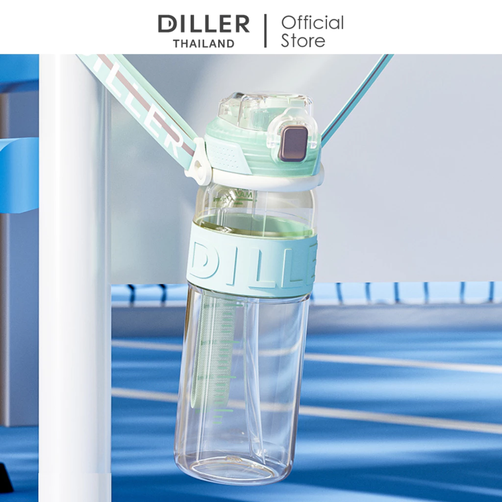 [New Arrival] Diller Thailand กระติกน้ำ PPSU 810ml ฝาปิดแบบยกดื่มและหูหิ้ว ปราศจาก BPA และ Phthalates (MLH2607) thumbnail 8