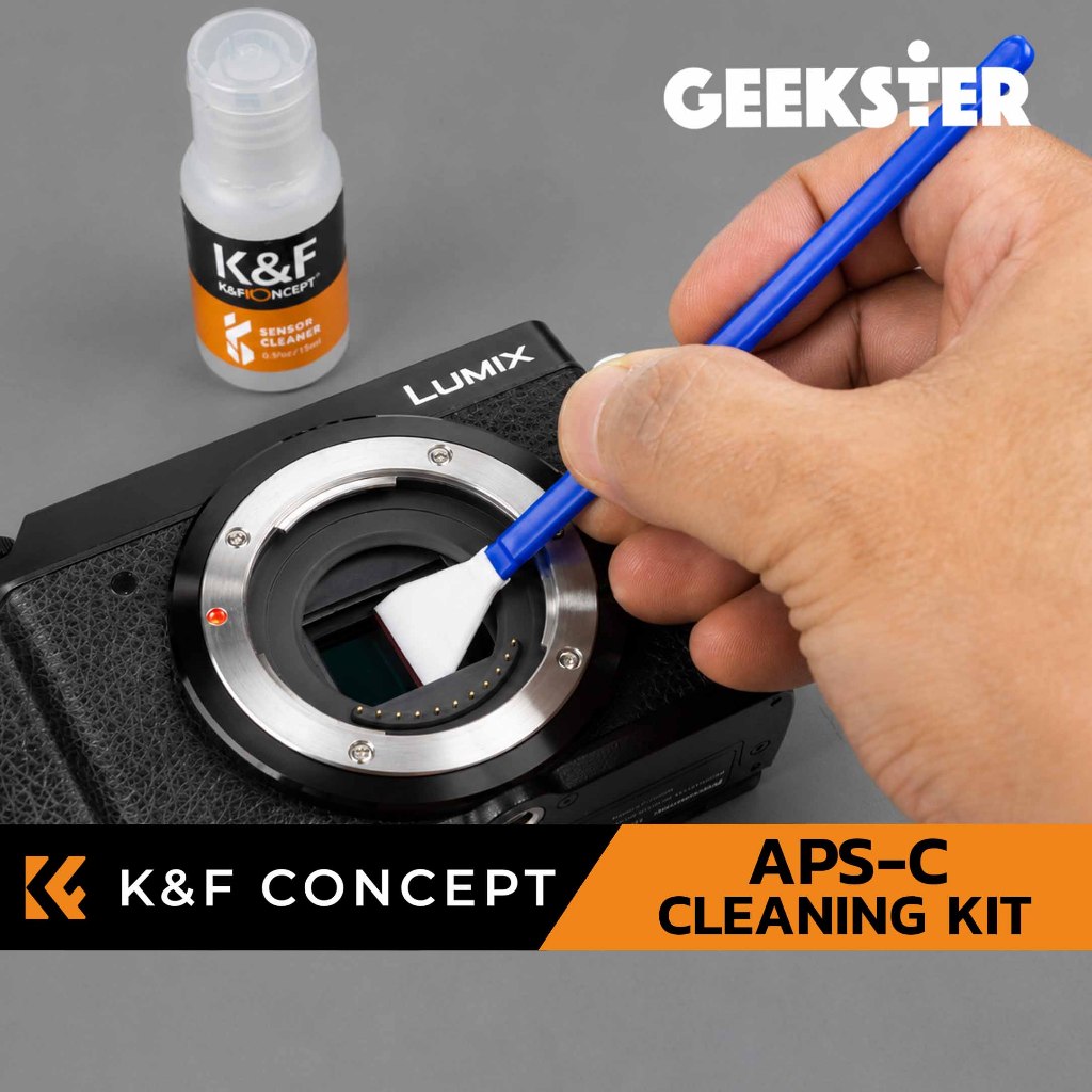 ชุดทำความสะอาดเซ็นเซอร์กล้อง K&F APS-C Sensor Cleaning Swab Kit 10 ชิ้น ไม้ปาด ทำความสะอาด เซ็นเซอร์