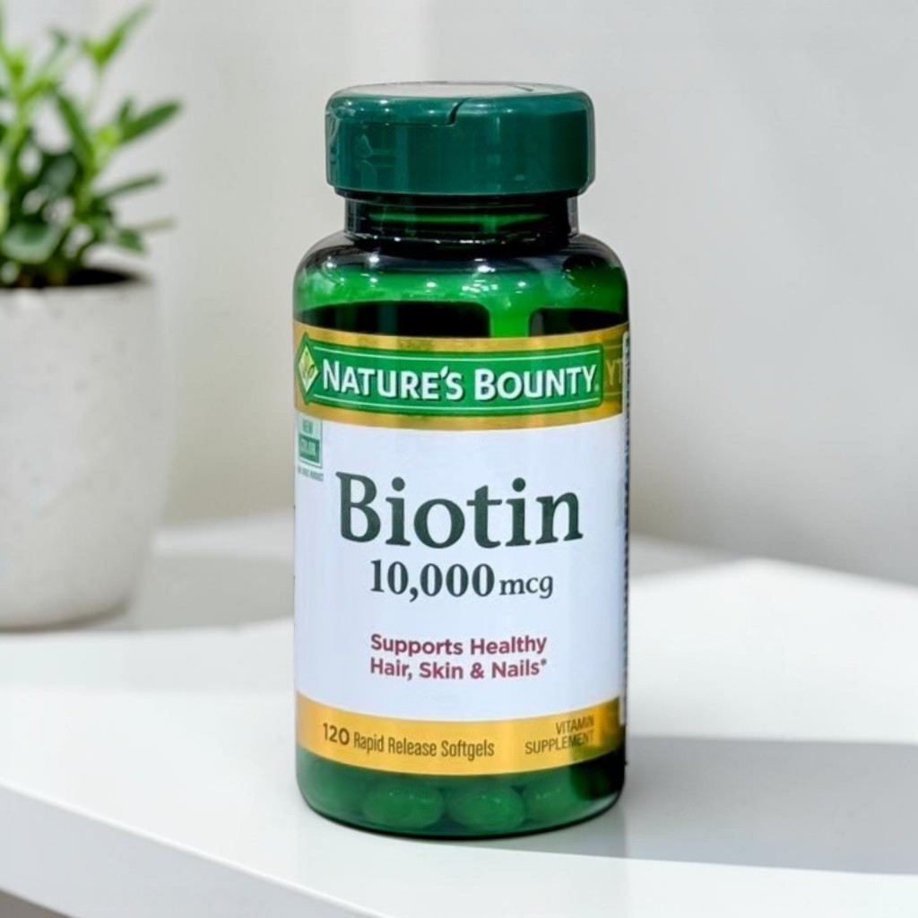 Nature's Bounty Biotin ขนาด 10,000 mcg จำนวน 120 ซอฟต์เจล