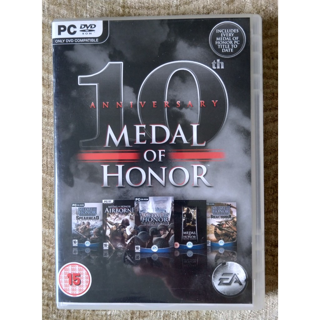 มือ2 Medal of Honor 10th Anniversary 5 PC Games + Soundtrack CD
