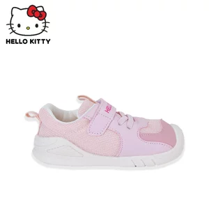 Hello Kitty รองเท้าผ้าใบเด็กผู้หญิง สีชมพู ตีนตุ๊กแก พื้นนิ่ม กันลื่น รุ่นKTZ-838