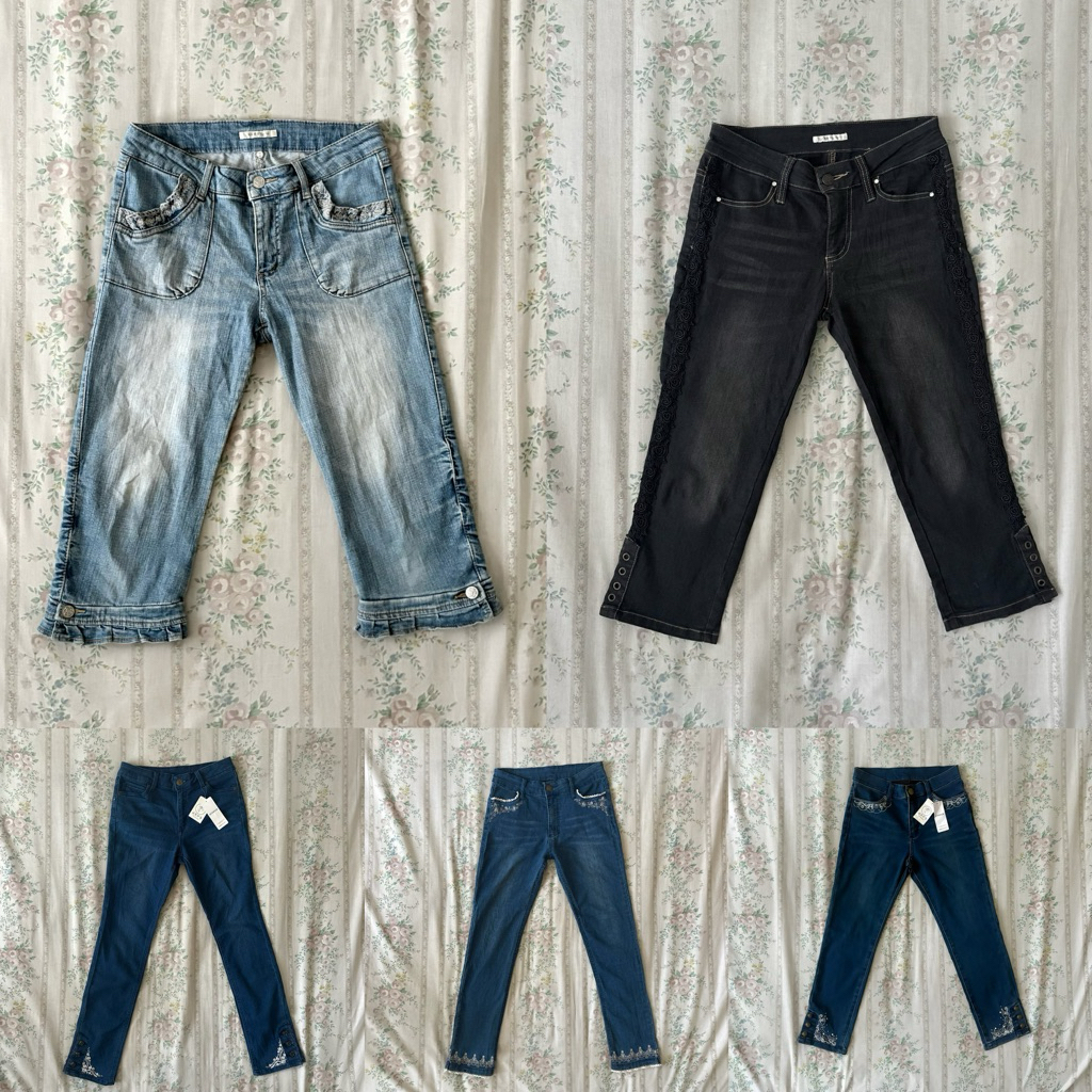 ⋆۶ৎ . ݁₊ 🦢 Second-Hand Axes Femme Coquette Jeans | กางเกงยีนส์axes femmeมือสอง  ⛲️. ݁˖ 𝜗𝜚˚⋆(รายละเอี