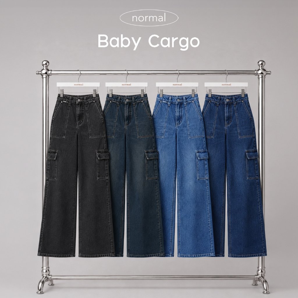 กางเกงขากระบอกคาร์โก้ รุ่น Baby Cargo