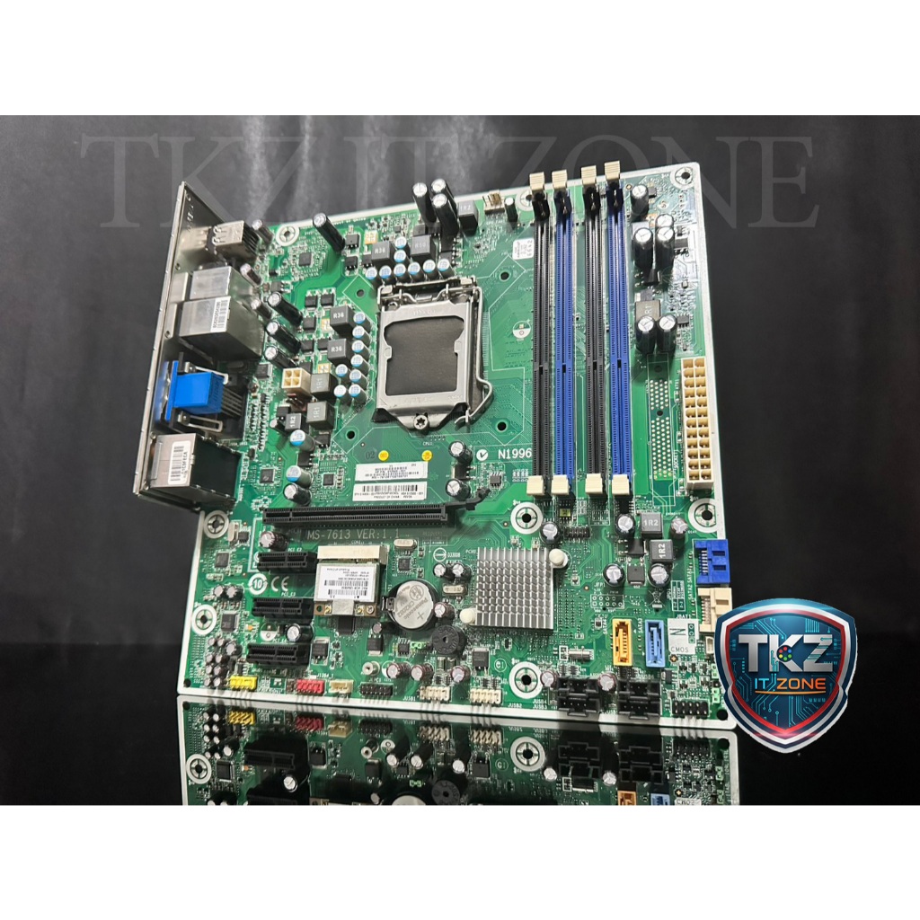 เมนบอร์ด(mainboard) HP MS-7613 VER 1.1 (socket 1156) 1 MONTH WARANTY