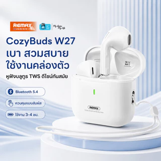 Remax Small Talk CozyBuds W27 หูฟังไร้สาย Bluetooth 5.4 มีไมโครโฟน เสียงชัด HiFi