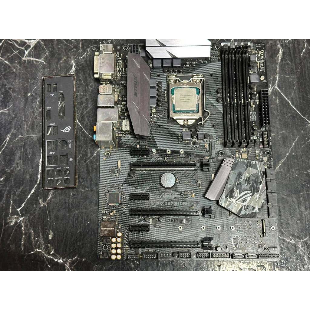 เมนบอร์ด CPU  I7 7700 + MB Z270H STRIX GAMIMG DDR4