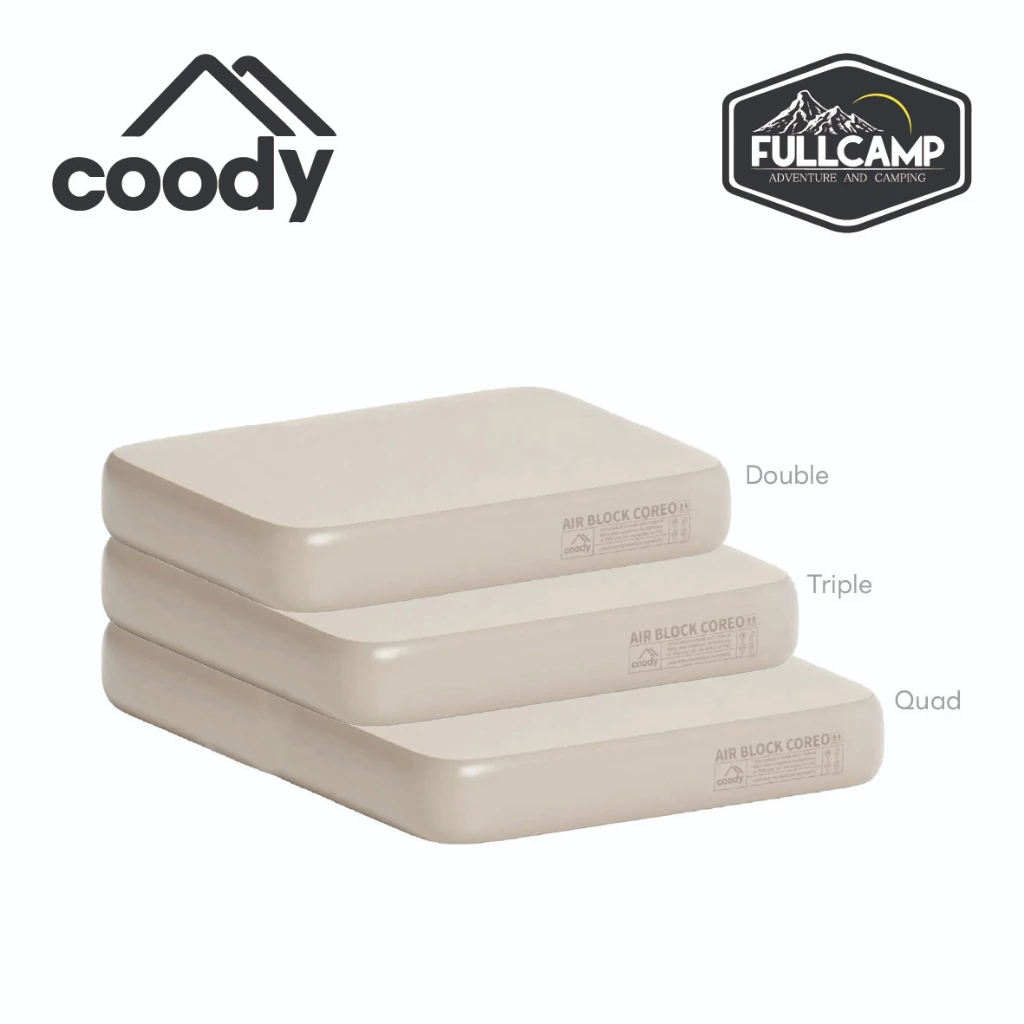 Coody Air Block Coreo ที่นอนเป่าลม มีน้ำหนักเบา หนา 35 cm แข็งแรง ทนทาน "สินค้าพร้อมจัดส่ง"